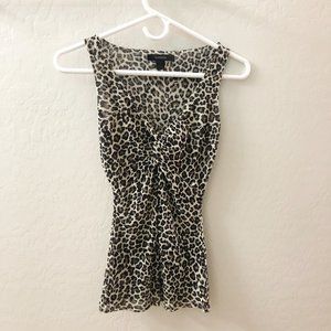 Express Leopard Print Tank Top